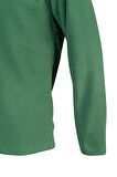 2AS Clara Çocuk Yarım Fermuarlı İnce Polar Sweatshirt Yeşil