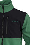2AS Cliff Erkek Parçalı İnce Polar Sweatshirt Yeşil