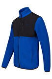 2AS Cliff Erkek Parçalı İnce Polar Sweatshirt Mavi