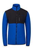 2AS Cliff Erkek Parçalı İnce Polar Sweatshirt Mavi