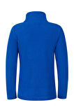 2AS Crystal Çocuk Tam Fermuarlı İnce Polar Sweatshirt Mavi