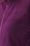 2AS Cara Kadın Tam Fermuarlı İnce Polar Sweatshirt Mor
