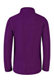 Clara Çocuk Yarım Fermuarlı İnce Polar Sweatshirt Mor