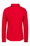 2AS Camila Kadın Yarım Fermuarlı İnce Polar Sweatshirt Kırmızı