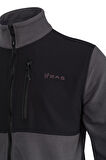 2AS Cliff Erkek Parçalı İnce Polar Sweatshirt Antrasit