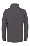 2AS Crystal Çocuk Tam Fermuarlı İnce Polar Sweatshirt Antrasit