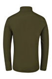 2AS Cedric Erkek Yarım Fermuarlı İnce Polar Sweatshirt Haki