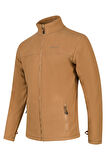 2as Chestert Erkek Tam Fermuarlı İnce Polar Sweatshırt Camel