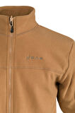 2as Chestert Erkek Tam Fermuarlı İnce Polar Sweatshırt Camel