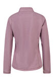 2AS Camila Kadın Yarım Fermuarlı İnce Polar Sweatshirt Lila