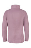 Clara Çocuk Yarım Fermuarlı İnce Polar Sweatshirt Lila