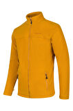 2as Chestert Erkek Tam Fermuarlı İnce Polar Sweatshırt Hardal