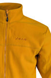 2as Chestert Erkek Tam Fermuarlı İnce Polar Sweatshırt Hardal