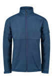 2AS Samuel Erkek Softshell Kareli Ceket Mavi