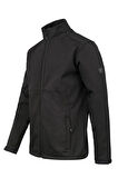2AS Samuel Erkek Softshell Kareli Ceket Siyah