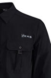 2AS Gear Siyah Erkek Uzun Kollu Gömlek
