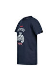 2AS Aja Çocuk Baskılı T-Shirt Lacivert 212