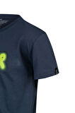 2AS Aja Çocuk Baskılı  T-Shirt Lacivert 214