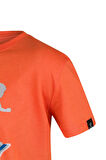 2AS Aja Çocuk Baskılı T-Shirt Turuncu 210