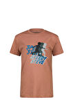 2AS Aja Çocuk Baskılı T-Shirt Kahve 210