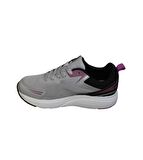 KİNETİX Kadın Beyaz Gri Runnıng Fileli Sneaker Spor Yürüyüş Ayakkabısı