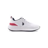 U.S.POLO ASSN.ATLANTIC 4FX BEYAZ LACİVERT COMFORT CASUAL ANATOMİK SPOR AYAKKABISI