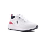 U.S.POLO ASSN.ATLANTIC 4FX BEYAZ LACİVERT COMFORT CASUAL ANATOMİK SPOR AYAKKABISI