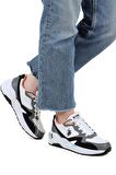 U.S.POLO ASSN.HUSKY 4FX BEYAZ SİYAH COMFORT CASUAL ANATOMİK SPOR AYAKKABISI