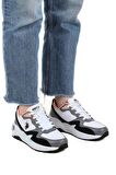U.S.POLO ASSN.HUSKY 4FX BEYAZ SİYAH COMFORT CASUAL ANATOMİK SPOR AYAKKABISI