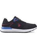 U.S.POLO ASSN.MARTIN 4FX SİYAH KIRMIZI COMFORT CASUAL SPOR AYAKKABI