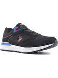 U.S.POLO ASSN.MARTIN 4FX SİYAH KIRMIZI COMFORT CASUAL SPOR AYAKKABI