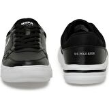 U.S.POLO ASSN SAMPO 4FX SİYAH BEYAZ COMFORT CASUAL SPOR AYAKKABISI