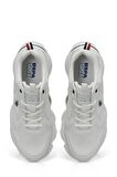 U.S.POLO ASSN BOB 4FX BEYAZ LACİVERT COMFORT CASUAL ANATOMİK SPOR AYAKKABISI