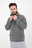 defy's ERKEK BASIC KAPÜŞONLU SWEATSHIRT ANTRASİT - S