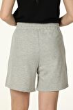 defy's KADIN ŞORT GRİ MELANJ - XS
