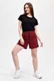 defy's KADIN ŞORT BORDO - XS