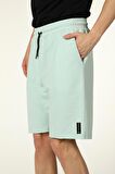 defy's ERKEK PAÇA DETAYLI ŞORT SU YEŞİLİ - M