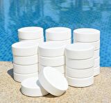 Gemaş TABCHLOR 20 KG %90 Tablet Klor - %90 Chlorine Tablets - Stabilize Triklor Tableti 200 gr-ToptancıyızBiz