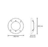 Mega Pool RGB Led ( Osram ) 4 Kablolu Sıva Üstü Havuz Aydınlatma Lambası-Flat Type Led Lights-ToptancıyızBiz