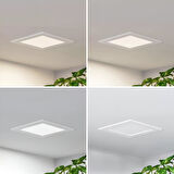 Maxled MX-1028B - 6W 6500K Soğuk Beyaz | Beyaz Kasa Sıva Altı Kare LED Panel
