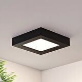 Maxled MX-1066B - 12W 6500K Soğuk Beyaz | Siyah Kasa Sıva Üstü Kare LED Panel