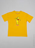 Haribo Baskılı Sarı Erkek Çocuk T-Shirt HRBTXT107