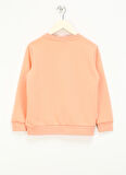 Haribo Baskılı Kız Çocuk Somon Sweatshırt HRBTXT302 Haribo Çocuk Sweatshirt