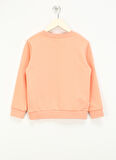 Haribo Kabartma Kız Çocuk Somon Sweatshırt HRBTXT306 Haribo Çocuk Sweatshirt