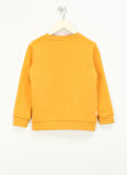 Haribo Kabartma Kız Çocuk Hardal Sweatshırt HRBTXT306 Haribo Çocuk Sweatshirt