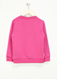 Haribo Kabartma Kız Çocuk Pembe Sweatshırt HRBTXT309 Haribo Çocuk Sweatshirt