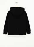 Haribo İşlemeli Erkek Siyah Sweatshırt HRBTXT317 Haribo Hoodie Çocuk Sweat