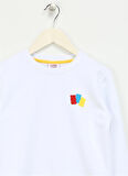 Haribo Beyaz Kız Çocuk Bisiklet Yaka Sweatshirt HRBTXT300