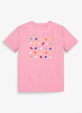 Haribo Baskılı Pembe Kız Çocuk T-Shirt Haribo Kız Çocuk T-shirt