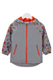 Unisex Çocuk Rahat Kalıp İçi Polar Astarlı Kapüşonlu Mont - Gri | 4 Yaş